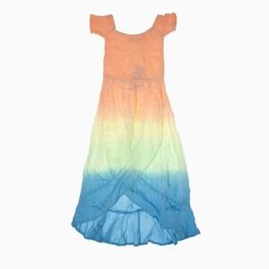 Tiare Hawaii Girls' Cheyenne Tie Dye Maxi Dress Multi Size S 1432